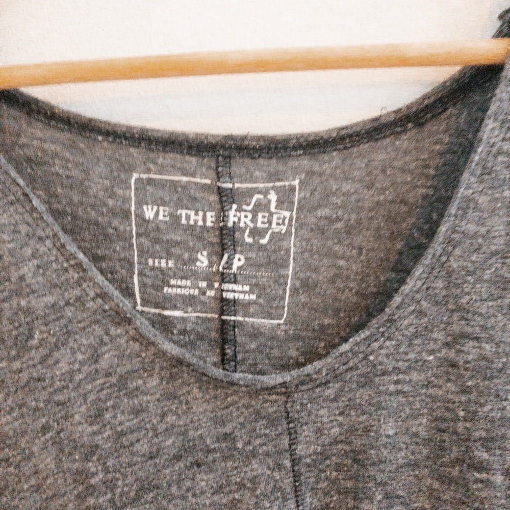 We The Free Gray Tunic top